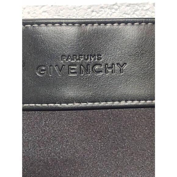 NWOT Givenchy Parfum Black Polyester Nylon Double Top Handle Tote Bag Purse - Picture 4 of 10